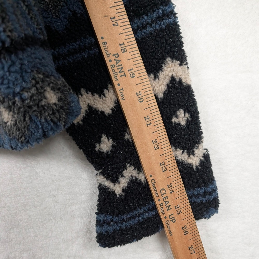 Vintage‎ Orvis Jacket Womens Medium Blue Fleece Southwestern Aztec Button USA - Picture 7 of 9
